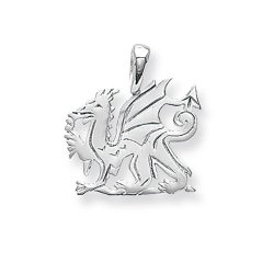Silver Welsh Dragon Pendant 