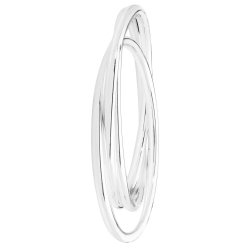 Silver Russian Wedding Round Bangle 