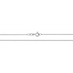 9ct White Gold Close Curb Chain 