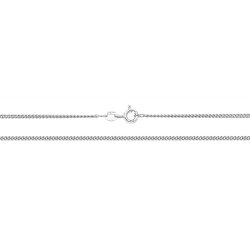 9ct White Gold Close Curb Chain 