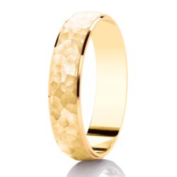 Vittoria 9ct Yellow Gold Medium Court Diamond Cut Wedding Ring