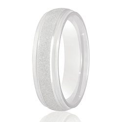 Ciara Platinum Light Court Diamond Cut Wedding Ring