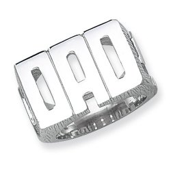 Silver Gents' Dad Ring 