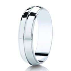 Elodie Platinum Light Court Diamond Cut Wedding Ring