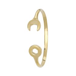 9ct Gold Babies' Spanner Bangle 