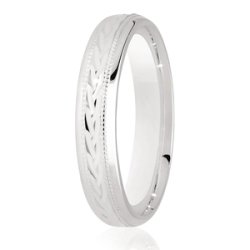 Blaire Platinum Light Court Diamond Cut Wedding Ring
