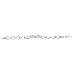 Silver Babies' Cz Boxing Glove Bracelet 