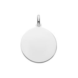 Silver Round Tag Pendant 