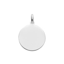 Silver Round Tag Pendant 