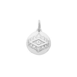 Silver Evil Eye Pendant 