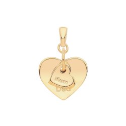 Silver Yellow Gold Plated Mum & Dad Pendant 