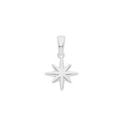 Silver Rhodium Plated Star Pendant 