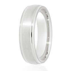 Edda Platinum Light Court Diamond Cut Wedding Ring