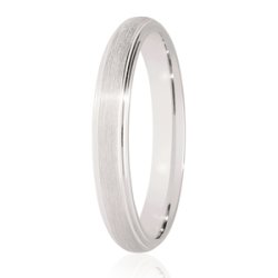 Dahlia Platinum Light Court Diamond Cut Wedding Ring