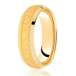 Vienna 9ct Yellow Gold Medium Court Diamond Cut Wedding Ring