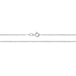 9ct White Gold Diamond Cut Chain 