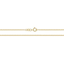 9ct Gold Diamond Cut Single Link Wheat Chain 