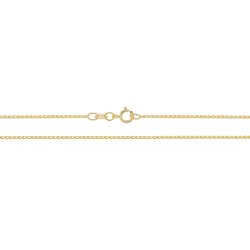 9ct Gold Diamond Cut Single Link Wheat Chain 