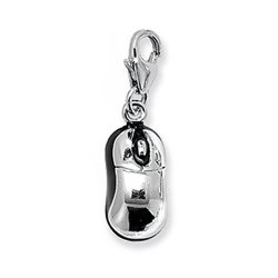 Silver & Co. Computer Mouse Charm 