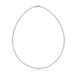 Diamond Necklace In 18ct White Gold 