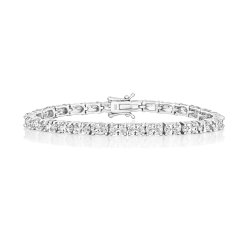 Oval Cut Stone End Set Claw Bracelet 
