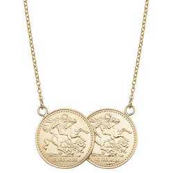 9ct Gold Half Sovereign Necklet 
