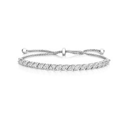 Marquise Cut Stone Pull Style Bracelet 