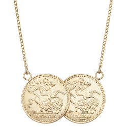 9ct Gold Full Sovereign Necklet 