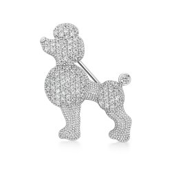 Pave Set Poodle Brooch LHG0003