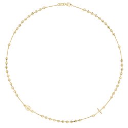 9ct Gold Rosary Necklet 