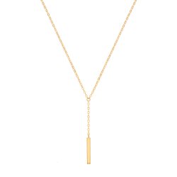 9ct Gold Drop Bar Necklet 