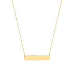 9ct Gold Horizontal Bar Necklet 