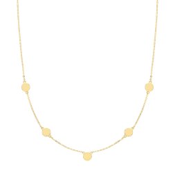 9ct Gold Disc Necklet 