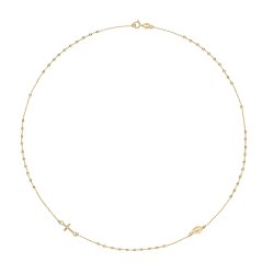 9ct Gold Rosary Necklet 