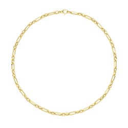 9ct Gold Oval Linked Fancy Necklet 