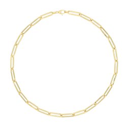 9ct Gold Paperclip Necklet 