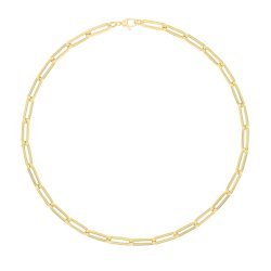 9ct Gold Paperclip Necklet 