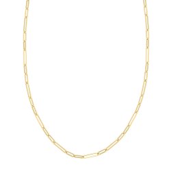 9ct Gold Paperclip Necklet 