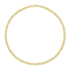 9ct Gold Pear Shape Linked Fancy Necklet 