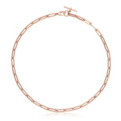9ct Rose Gold Hollow Necklace 