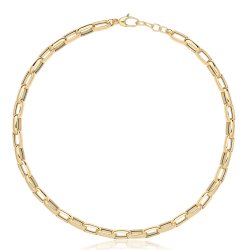 9ct Gold Hollow Necklace 