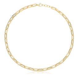 9ct Gold Hollow Necklace 