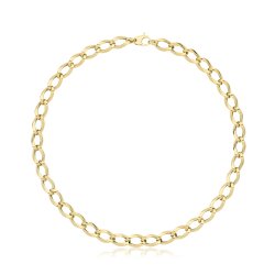 9ct Gold Hollow Necklace 