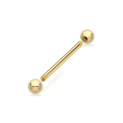 9ct Gold Bar Piercing BP160-
