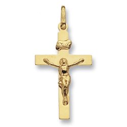 9ct Gold Crucifix Pendant 
