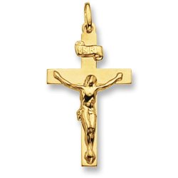 9ct Gold Crucifix Pendant 