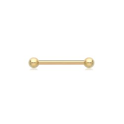 9ct Gold Bar Piercing BP120-