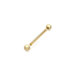 9ct Gold Bar Piercing BP120-