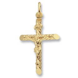 9ct Gold Crucifix Pendant 