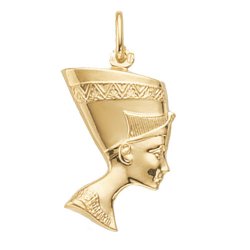 9ct Gold Nefertiti Pendant 